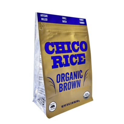 Custom Foil Lining Tab Zipper Flat Bottom Stand up Pouch Rice Packaging Pouch with Window