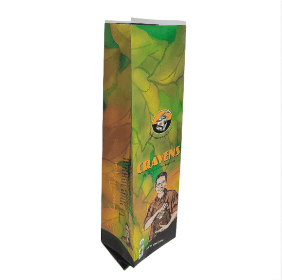 Custom Printed Moisture-Proof Quad Seal Side Gusset Coffee Bags with Valve | Composite Plastic Heat-Sealing Pouches for Coffee Beans - Image 3