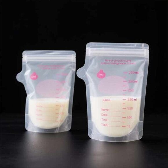Custom BPA-Free Breast Milk Storage Bags | Food Grade Leak-Proof Pouches with Temperature Sensing Ring for Safe Milk Storage - Image 2