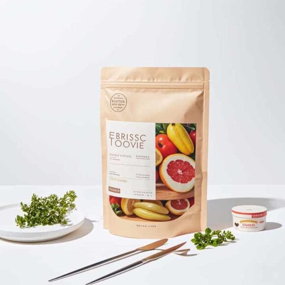 Customizable Food Grade Moisture-Proof Flat Bottom Stand-Up Pouches with Clear Window for Toast Bread & Cookies Packaging - Image 2
