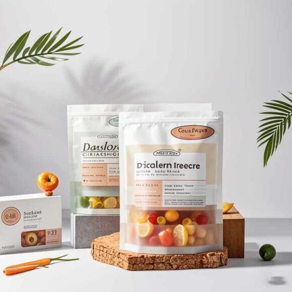 Customizable Food Grade Moisture-Proof Flat Bottom Stand-Up Pouches with Clear Window for Toast Bread & Cookies Packaging - Image 4