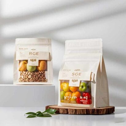 Customizable Food Grade Moisture-Proof Flat Bottom Stand-Up Pouches with Clear Window for Toast Bread & Cookies Packaging