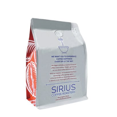 Custom Flat Bottom Coffee Bags with Degassing Valve | White Zipper & Aluminum Foil Flat Bottom Bags for Freshness | OEM Manufacturer