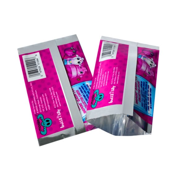 Custom Logo Printed Heat Seal Back Sealed Foil Bag Back Middle Sealed Easy Tear Pillow Bag - Image 4