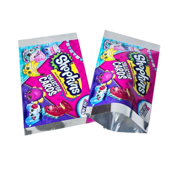 Custom Logo Printed Heat Seal Back Sealed Foil Bag Back Middle Sealed Easy Tear Pillow Bag - Image 3
