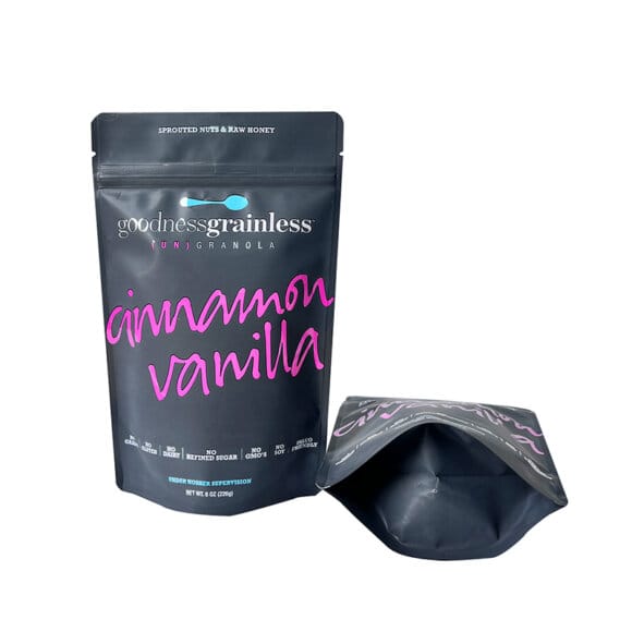 Custom Recyclable Matte Black Stand Up Pouches | Display Window & Ziplock for Premium Food Packaging | Eco-Friendly OEM Manufacturer - Image 9