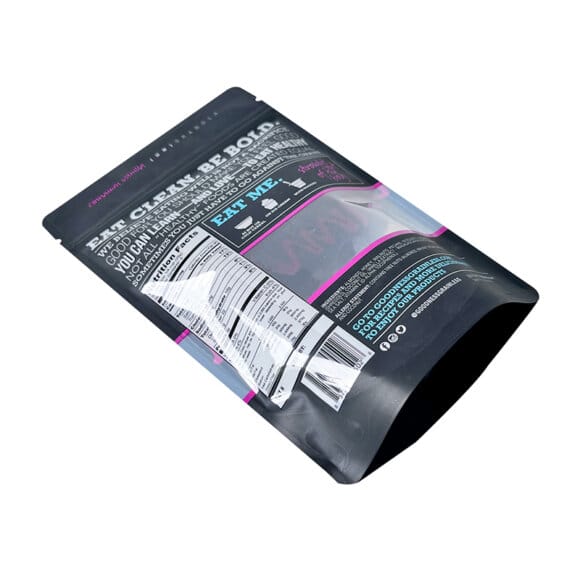 Custom Recyclable Matte Black Stand Up Pouches | Display Window & Ziplock for Premium Food Packaging | Eco-Friendly OEM Manufacturer - Image 8