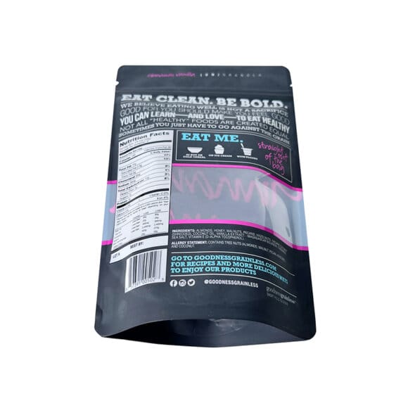 Custom Recyclable Matte Black Stand Up Pouches | Display Window & Ziplock for Premium Food Packaging | Eco-Friendly OEM Manufacturer - Image 4