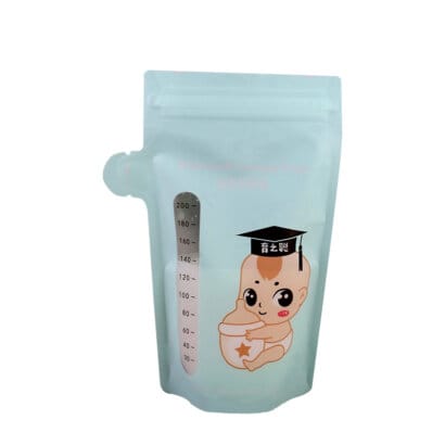 OEM Breast Milk Storage Bags Manufacturer | Custom Leak Proof Double Zipper Seal BPA Free Milk Packaging for Nursing Mothers