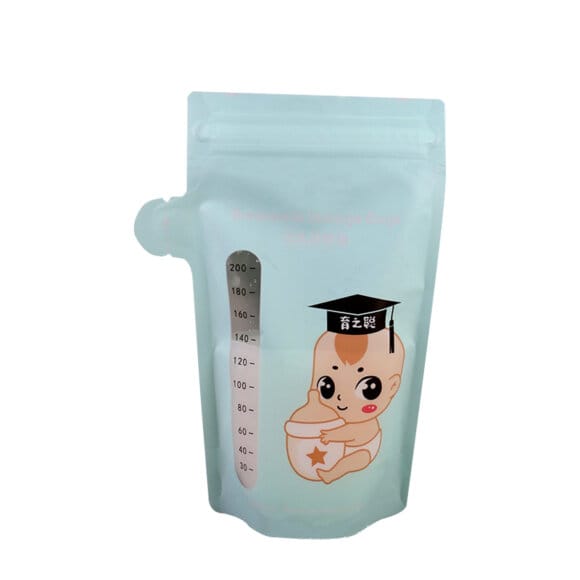 OEM Breast Milk Storage Bags Manufacturer | Custom Leak Proof Double Zipper Seal BPA Free Milk Packaging for Nursing Mothers
