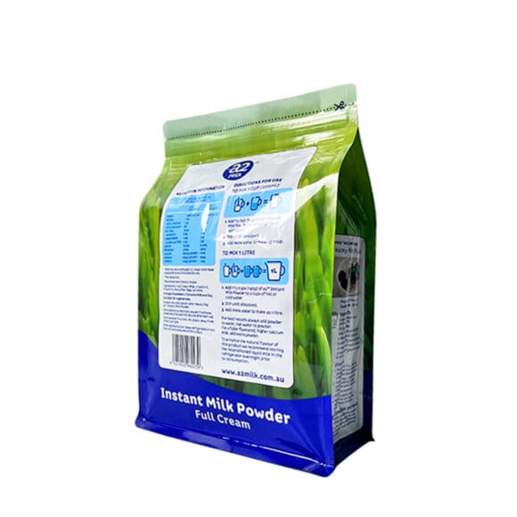 Custom Printed Aluminum Foil Resealable Zip Lock Baby Milk Powder Packaging Bag Moisture Proof Quad Seal Bag - Image 3