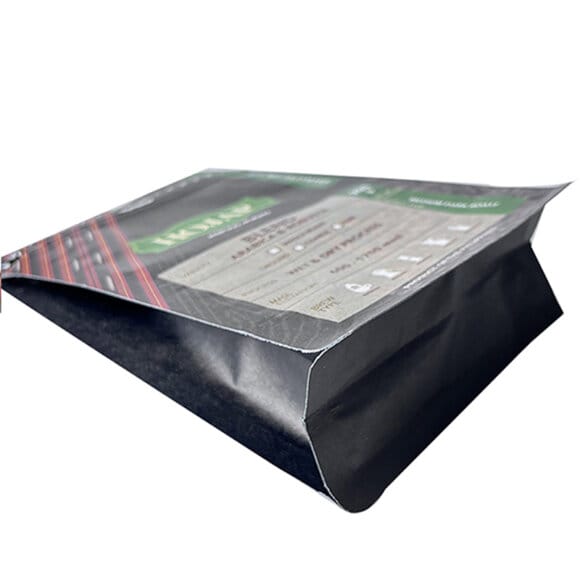 Custom Moisture Aluminum Foil Lining Flat Bottom Coffee Pouch Kraft Paper Stand up Zipper Packaging Bag - Image 7