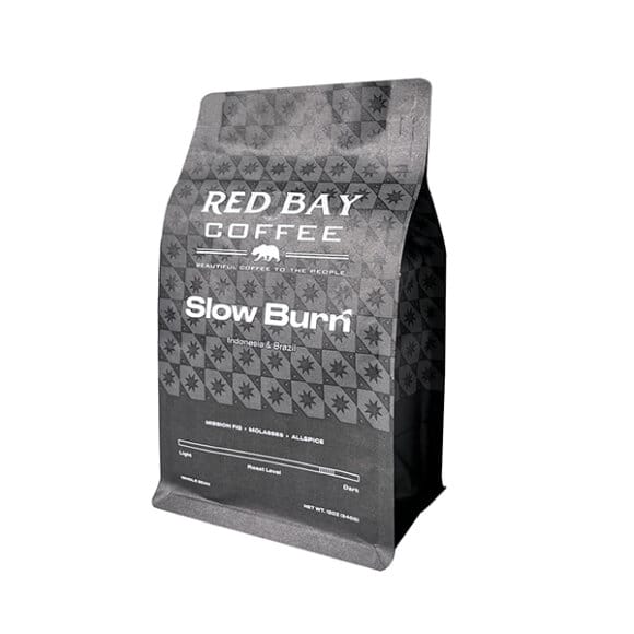 Custom Laminated Material Kraft Paper Flat Bottom Coffee Bags with Air Release Valve and Reusable Zipper - Image 2