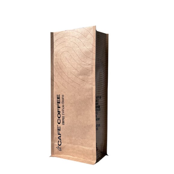 Custom Printed Foil Lined Kraft Paper Side Gusset Flat Bottom Coffee Beans Packaging Bags With One-way Valve - Image 7