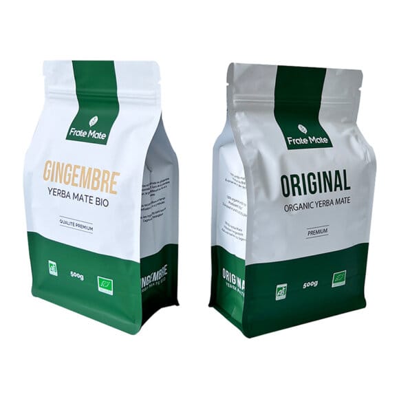 Custom Mylar Flat Bottom Pouch Manufacturers | Zip Lock Tea Coffee Packaging Bags with Moisture Proof Barrier | OEM Stand Up Pouches - Image 8