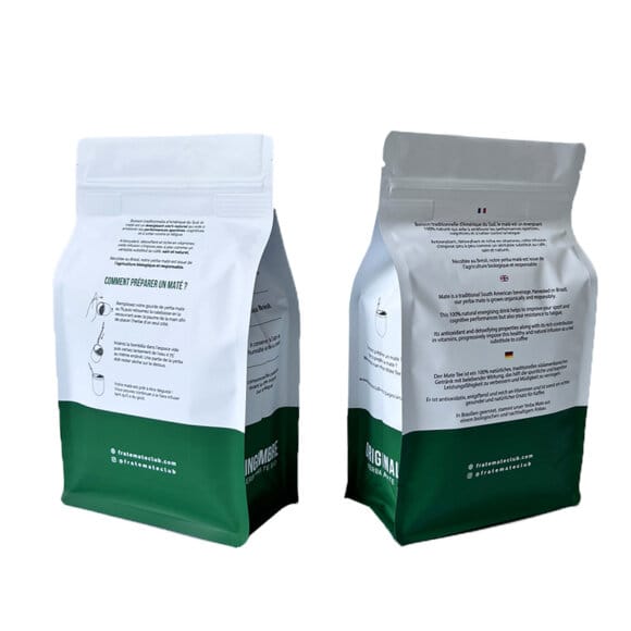 Custom Mylar Flat Bottom Pouch Manufacturers | Zip Lock Tea Coffee Packaging Bags with Moisture Proof Barrier | OEM Stand Up Pouches - Image 6