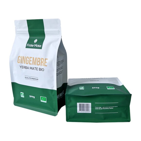 Custom Mylar Flat Bottom Pouch Manufacturers | Zip Lock Tea Coffee Packaging Bags with Moisture Proof Barrier | OEM Stand Up Pouches - Image 5