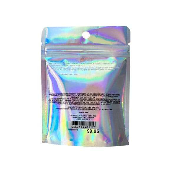 Custom Aluminum Foil Stand up Zip Lock Pouch One Side Clear Holographic Plastic Packaging Bag - Image 9