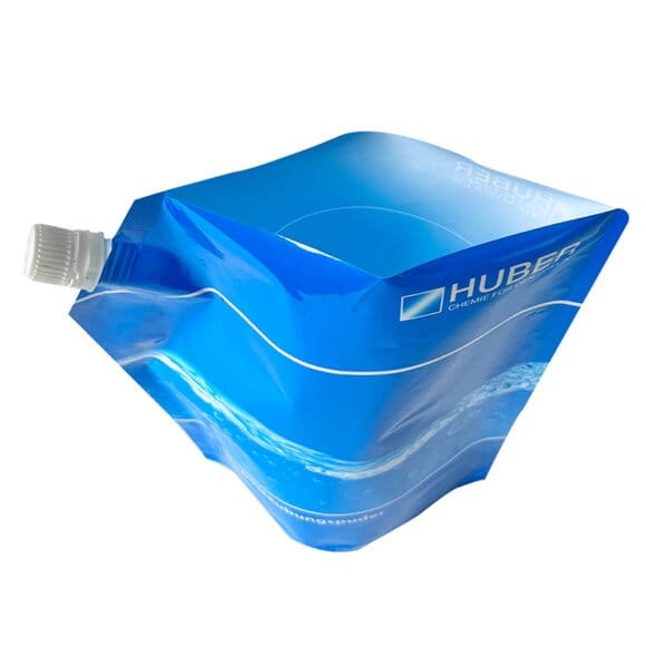 Custom Shaped Top Stand Up Pouch for Laundry Liquid Packaging | Leak-Proof Heat Sealing Plastic Bags with Moisture Barrier - Image 4