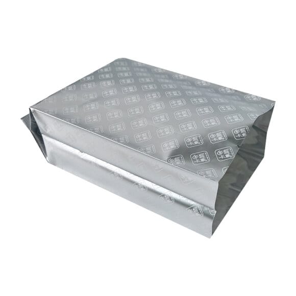 Custom Silver Aluminum Foil Packaging Bags | Quad Seal with Easy Tear Notch for Moisture Proof Protection | OEM/ODM