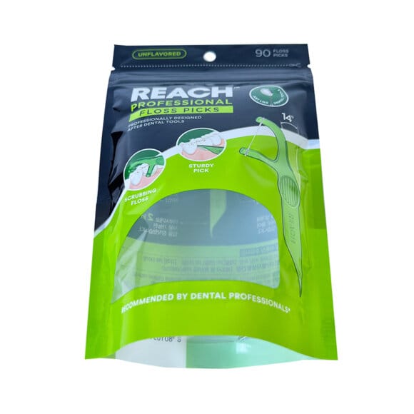Stand up Pouch Manufacturers Custom Recyclable Dental Floss Packaging Pouches with Irregular Clear Window - Image 3