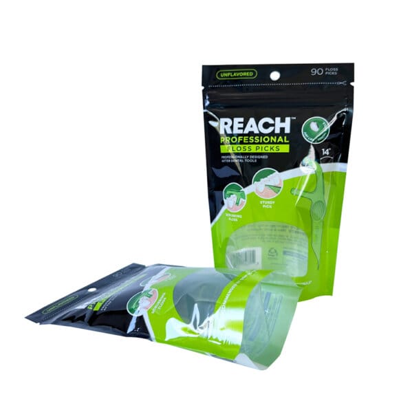 Stand up Pouch Manufacturers Custom Recyclable Dental Floss Packaging Pouches with Irregular Clear Window - Image 6