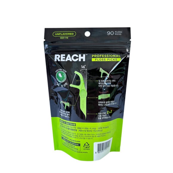 Stand up Pouch Manufacturers Custom Recyclable Dental Floss Packaging Pouches with Irregular Clear Window - Image 2