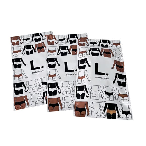 Custom Frosted Matte Underwear Packaging Bags | Foil Lining 3-Side Seal Zipper Pouch with Luxury Finish | OEM Retail Bags Manufacturer - Image 5
