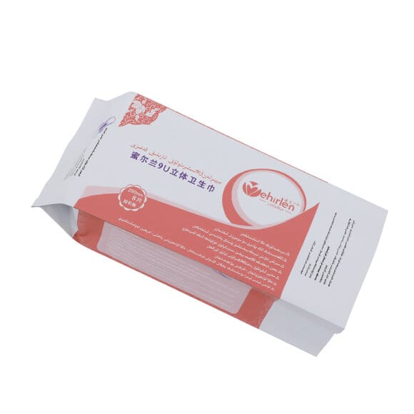 Customized Foil Lined Side Gusset Plastic Packaging Pouch For Female Soft Care Pad Sanitary Napkins Storage Packing Bag - Image 3