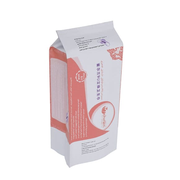 Customized Foil Lined Side Gusset Plastic Packaging Pouch For Female Soft Care Pad Sanitary Napkins Storage Packing Bag - Image 4