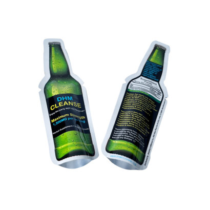 Custom Bottle Shape Aluminum Foil Packaging Pouch | Unique Special Shaped Mylar Bags for Premium Products | OEM Innovative Packaging Manufacturer