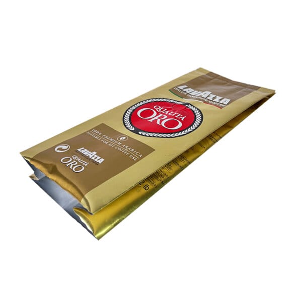 Custom Golden Aluminum Foil Coffee Packaging Bags | Side Gusset Stand Up Pouches with Degassing Valve for Coffee Beans & Powder | OEM Manufacturer - Image 7