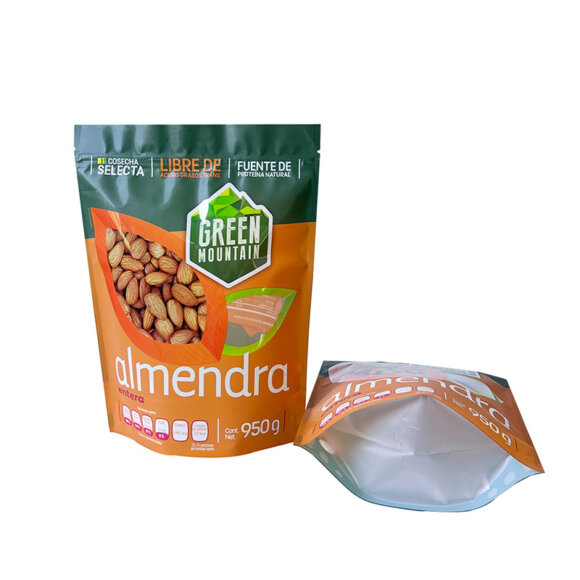 Custom Stand Up Bags for Food | Zip Lock Nuts Packaging with Irregular Clear Window | Reusable Moisture Proof Standing Pouch Manufacturer - Image 6