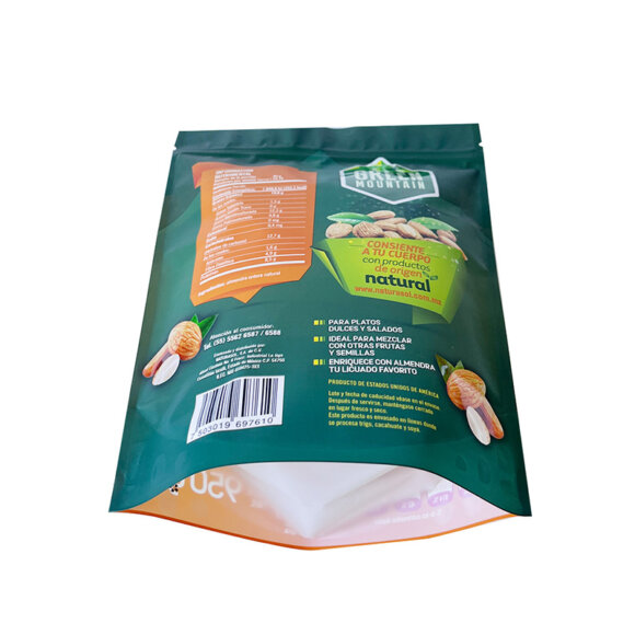 Custom Stand Up Bags for Food | Zip Lock Nuts Packaging with Irregular Clear Window | Reusable Moisture Proof Standing Pouch Manufacturer - Image 4