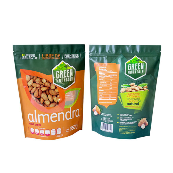 Custom Stand Up Bags for Food | Zip Lock Nuts Packaging with Irregular Clear Window | Reusable Moisture Proof Standing Pouch Manufacturer - Image 9
