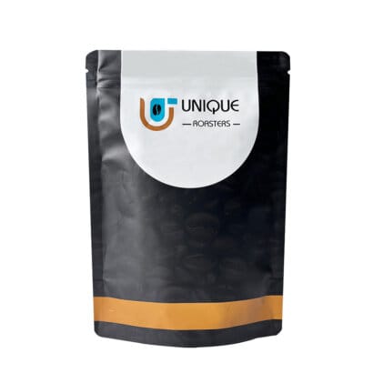 Custom Black Aluminum Foil Moisture Proof Zipper Stand up Pouches Coffee Packaging Bag with Degassing Valve