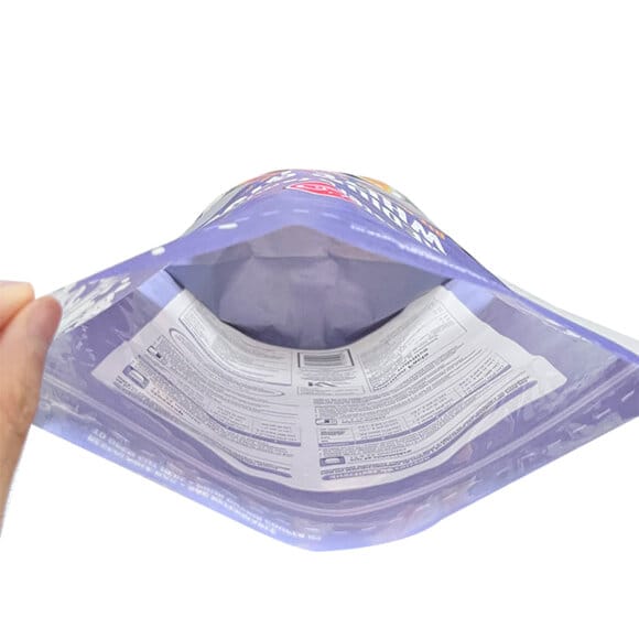 Custom Recyclable Stand Up Pouch for Rice Storage | Zipper Resealable Bag with Irregular Clear Window | Eco-Friendly OEM Packaging Manufacturer - Image 6