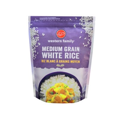 Custom Recyclable Stand Up Pouch for Rice Storage | Zipper Resealable Bag with Irregular Clear Window | Eco-Friendly OEM Packaging Manufacturer