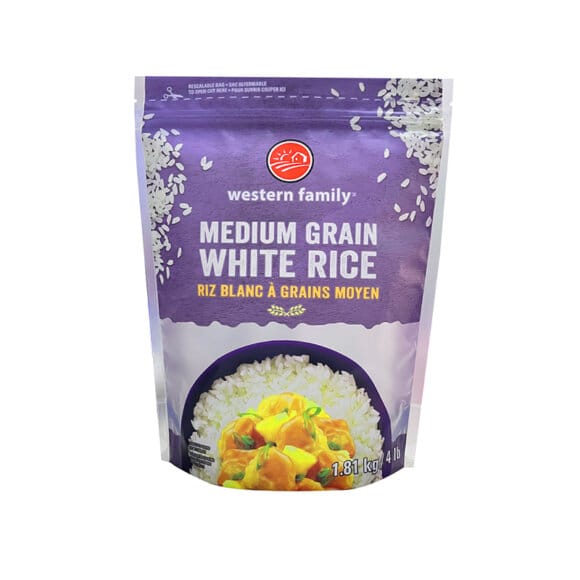 Custom Recyclable Stand Up Pouch for Rice Storage | Zipper Resealable Bag with Irregular Clear Window | Eco-Friendly OEM Packaging Manufacturer
