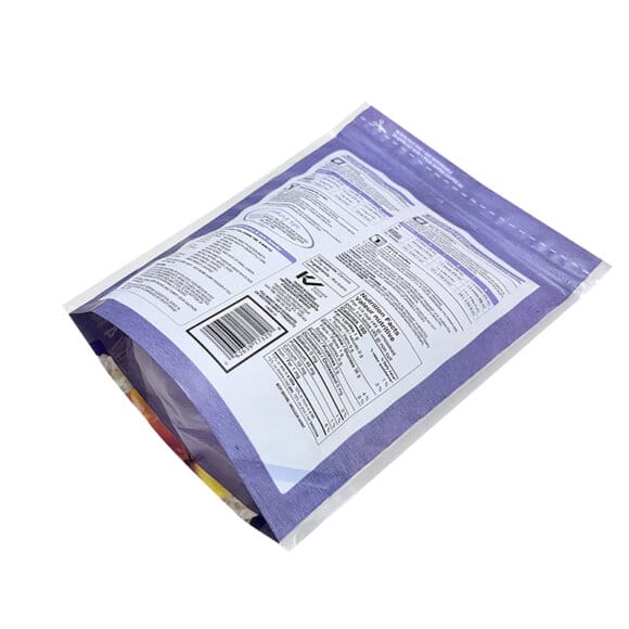 Custom Recyclable Stand Up Pouch for Rice Storage | Zipper Resealable Bag with Irregular Clear Window | Eco-Friendly OEM Packaging Manufacturer - Image 5