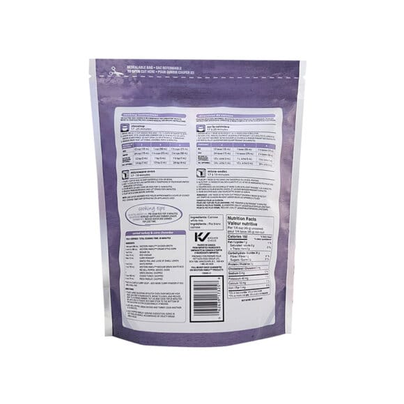 Custom Recyclable Stand Up Pouch for Rice Storage | Zipper Resealable Bag with Irregular Clear Window | Eco-Friendly OEM Packaging Manufacturer - Image 7