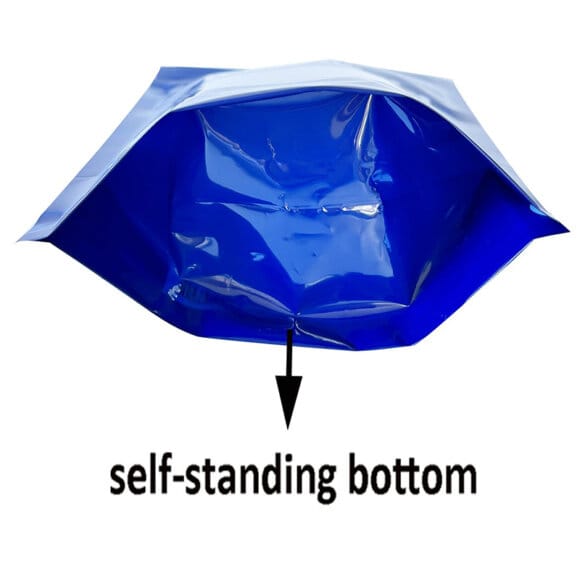 Custom Printed Resealable Stand up Pouch with Zipper and Irregular Window Recyclable Rice Retail Packaging Bags - Image 5