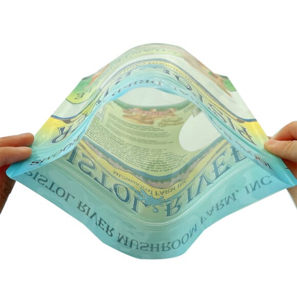 Custom 4Oz Recyclable Stand Up Pouches | Zipper & Window Food Packaging Bags | Eco-Friendly Poly PE Pouches Manufacturer - Image 3
