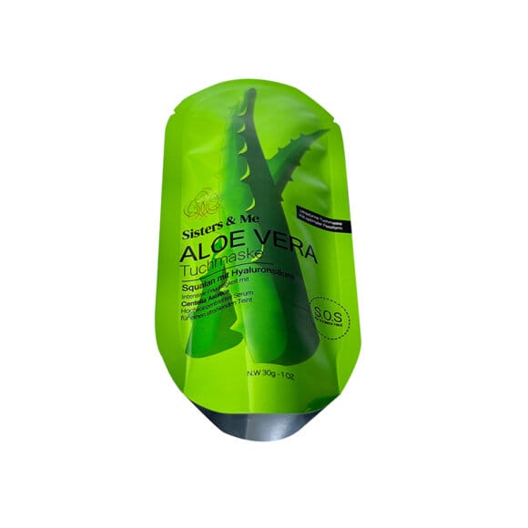 Custom Oval Shaped Aloe Vera Gel Packaging | Irregular Shaped Foil Mylar Pouches for Skin Care Products | Unique OEM Packaging Manufacturer - Image 2