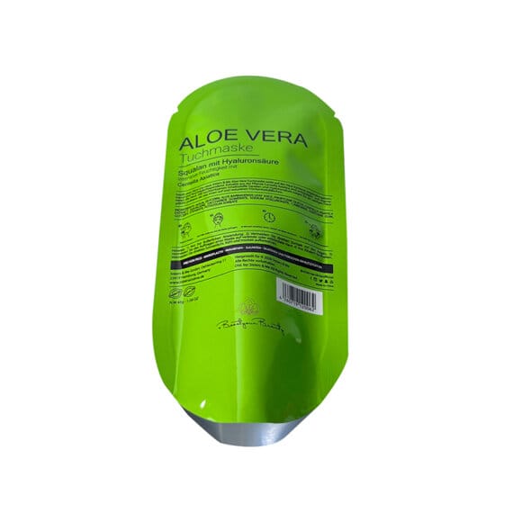 Custom Oval Shaped Aloe Vera Gel Packaging | Irregular Shaped Foil Mylar Pouches for Skin Care Products | Unique OEM Packaging Manufacturer - Image 3