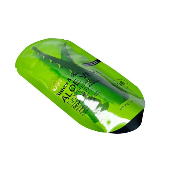 Custom Oval Shaped Aloe Vera Gel Packaging | Irregular Shaped Foil Mylar Pouches for Skin Care Products | Unique OEM Packaging Manufacturer - Image 5