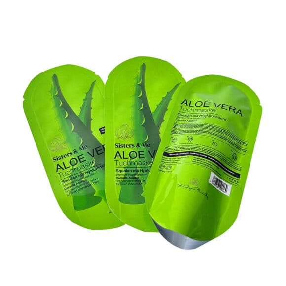 Custom Oval Shaped Aloe Vera Gel Packaging | Irregular Shaped Foil Mylar Pouches for Skin Care Products | Unique OEM Packaging Manufacturer - Image 9