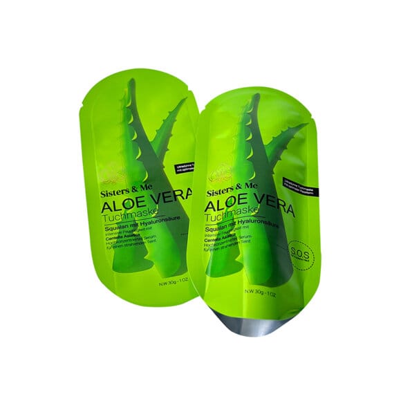 Custom Oval Shaped Aloe Vera Gel Packaging | Irregular Shaped Foil Mylar Pouches for Skin Care Products | Unique OEM Packaging Manufacturer - Image 6