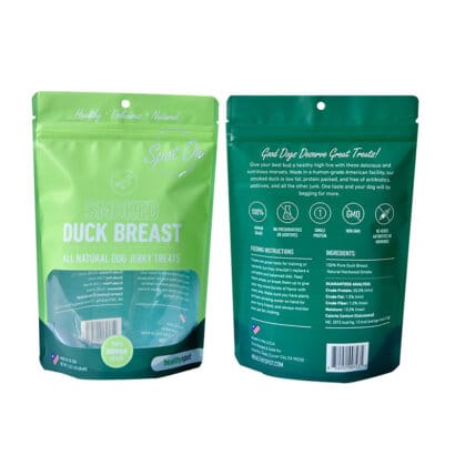 Eco-Friendly Green Stand Up Pouches Manufacturers | Custom Recyclable Food Packaging with Window & Resealable Zipper | Sustainable OEM Supplier