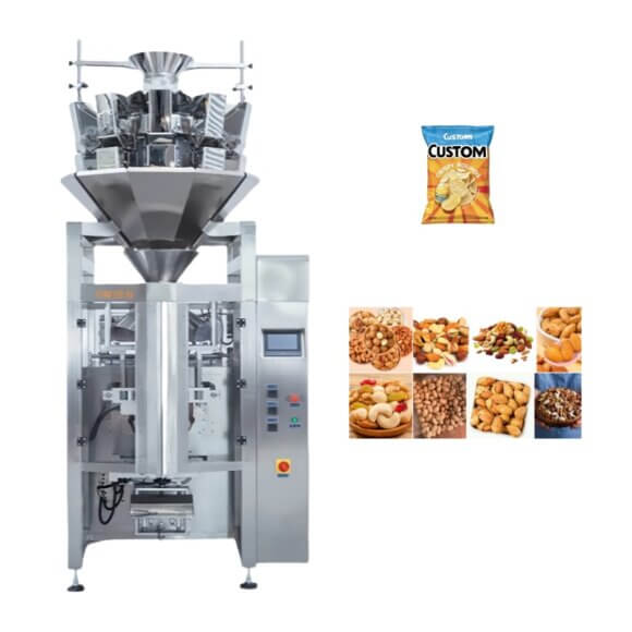 Automatic Multihead Weigher Packaging Machine | High-Speed Snack Granular Food Packager for Nuts Coffee Beans | Vertical Bag Fill Seal Equipment 30-90 Bags/Min - Image 2